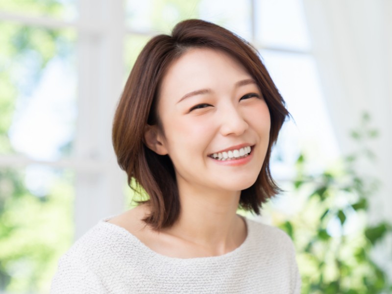 ポイント6 上前歯のガムラインが見えすぎないこと